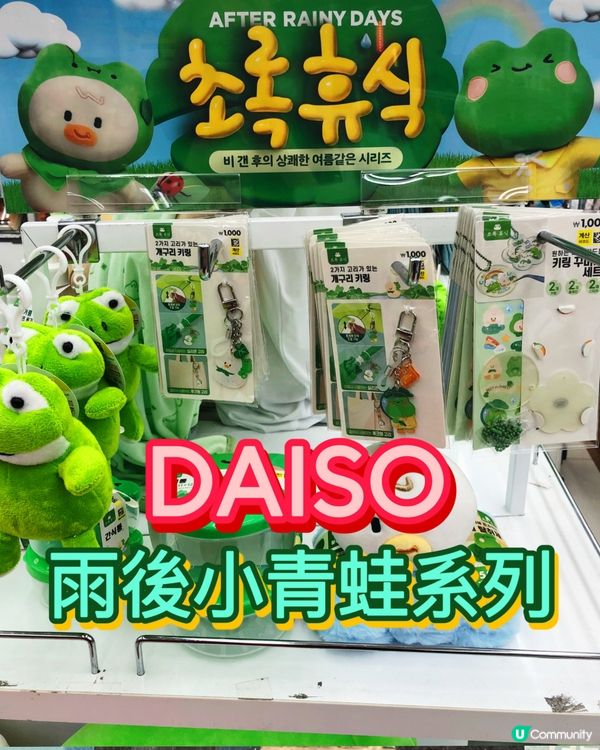 💚🐸 韓國DAISO新出 雨後小青蛙系列