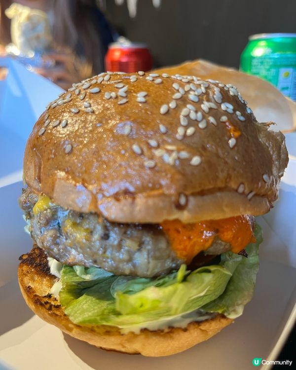 勁正印度人整羊肉漢堡😍❤️‍🔥