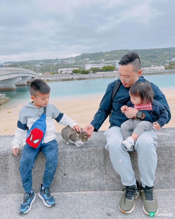 沖繩貓貓島。奧武島。必食天婦羅