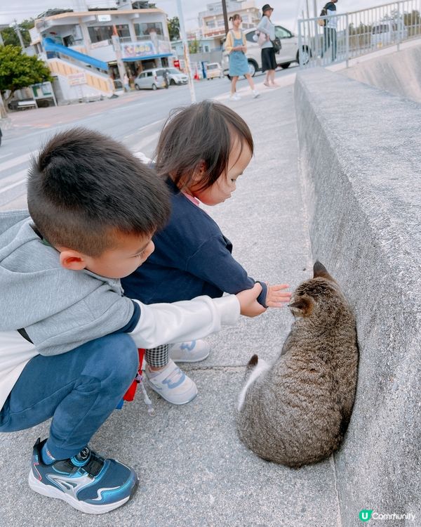 沖繩貓貓島。奧武島。必食天婦羅