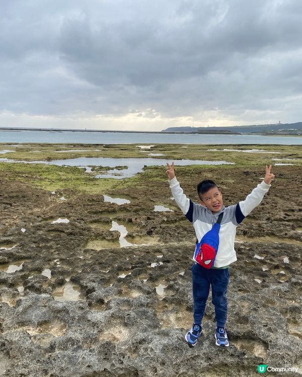 沖繩貓貓島。奧武島。必食天婦羅