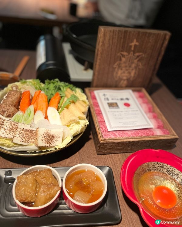 美味到不行の鹿兒島和牛壽喜燒
