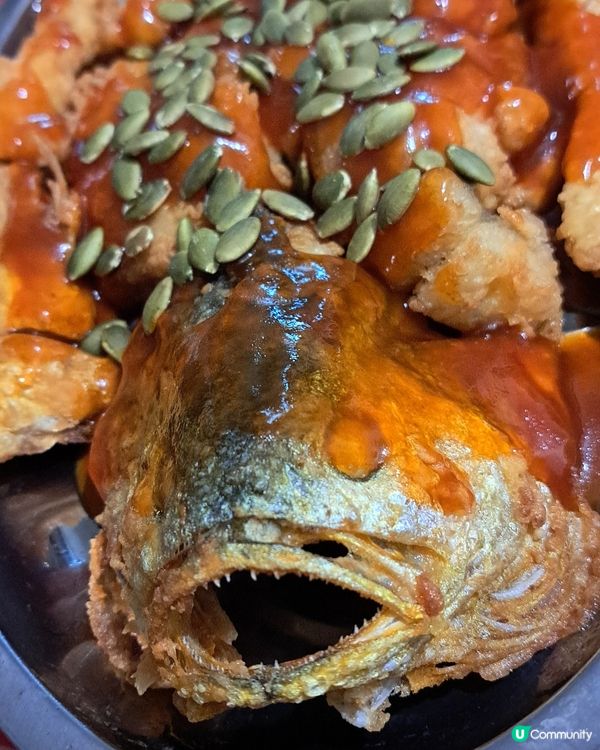 南瓜子炸原條黄魚