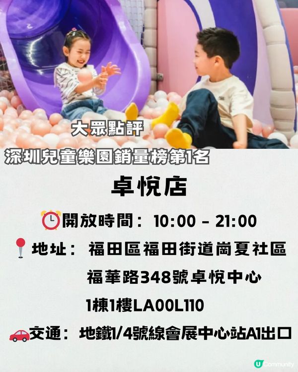 深圳室內遊樂場推介🎠週年優惠1大1小入場¥187‼️佔地9萬呎 12大必玩設施😍