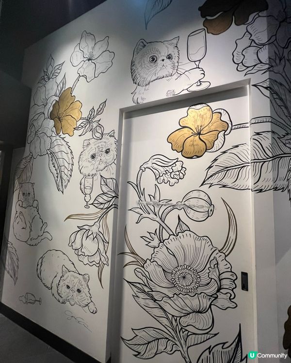 尖沙咀隱世浪漫💕巨型貓貓壁畫🐱高質西餐廳🍽️