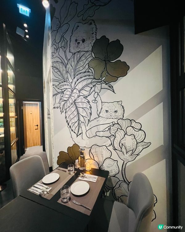 尖沙咀隱世浪漫💕巨型貓貓壁畫🐱高質西餐廳🍽️