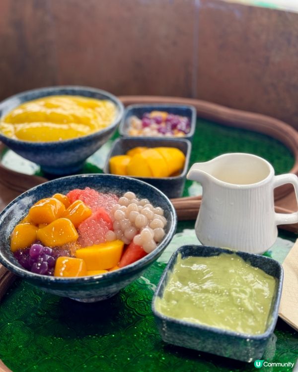 蓮塘必試純手工芋圓燒 鮮榨芒果新鮮香甜🥭