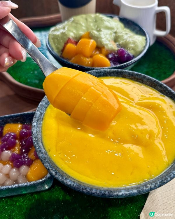 蓮塘必試純手工芋圓燒 鮮榨芒果新鮮香甜🥭