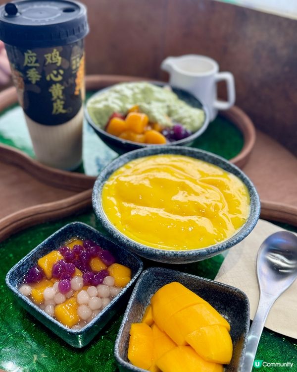 蓮塘必試純手工芋圓燒 鮮榨芒果新鮮香甜🥭