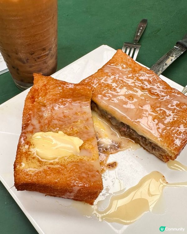 馳名沙嗲牛西多配紅豆奶茶 唔邪惡唔食啊