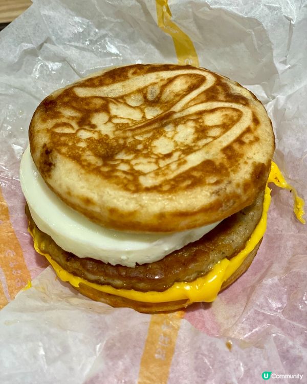 人氣楓糖班戟漢堡McGriddles 🥞