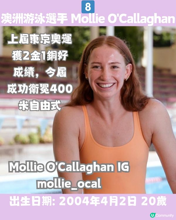 巴黎奧運16位新星🌟加拿大女神游泳選手🏊最細年僅11歲😱