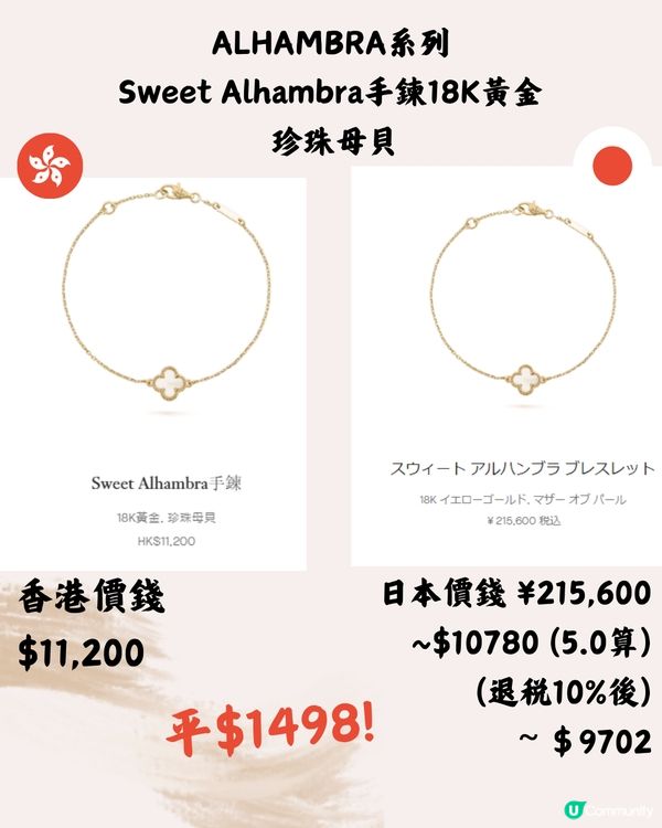 日本買VCA四葉草好平‼️11款入門級推介🍀最平$9xxx買到