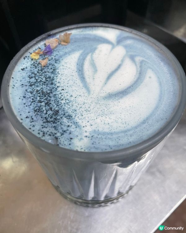 蝶豆花latte💙