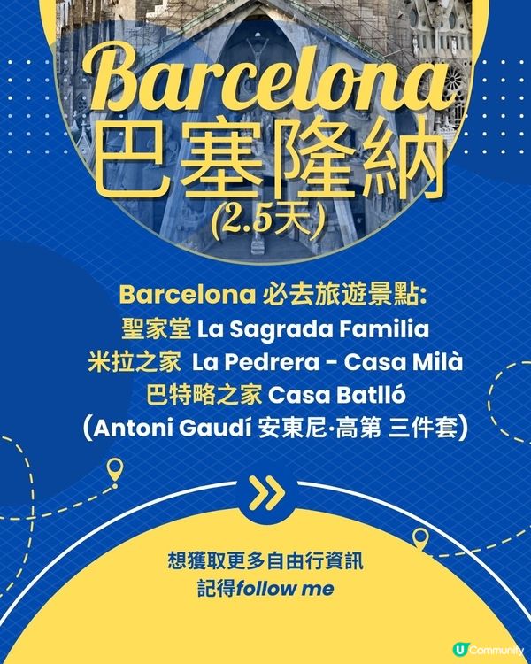 6天西班牙自由行攻略