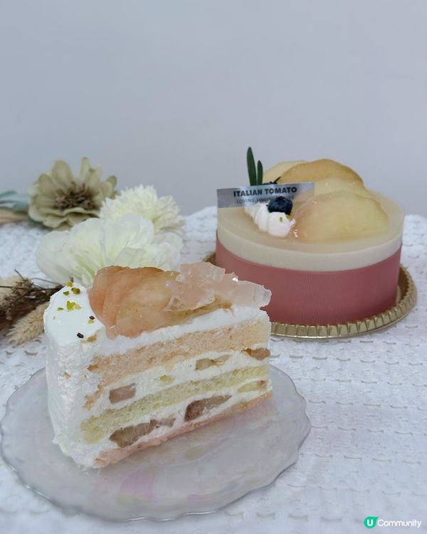 期間限定100%日本鮮白桃蛋糕系列❤️