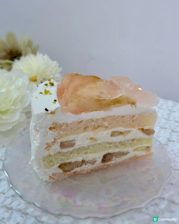 期間限定100%日本鮮白桃蛋糕系列❤️