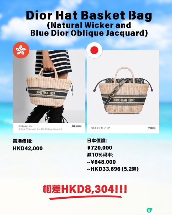 16款名牌夏日編織包/藤籃袋☀️日本買最平$4000有找‼️🤩