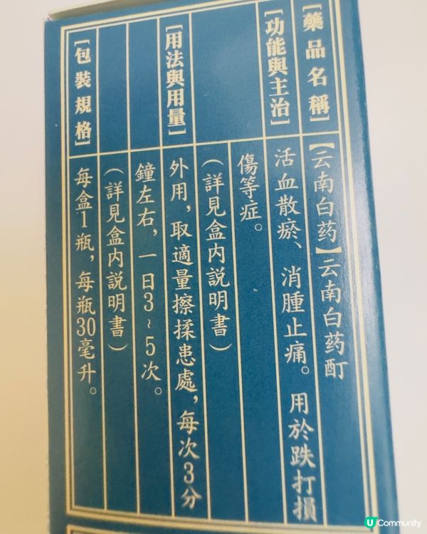 暗瘡救星⭐ 雲南白藥酊