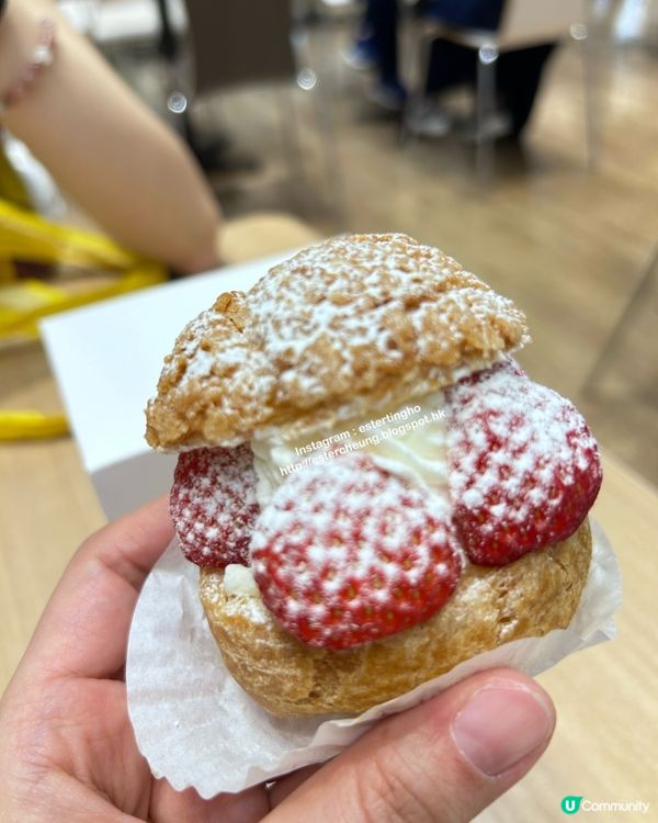 香甜美味 🍓 士多啤梨泡芙