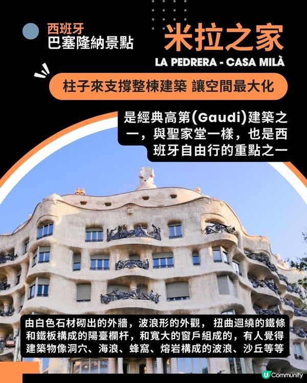 巴塞隆拿必去打卡點：米拉之家 🏠✨