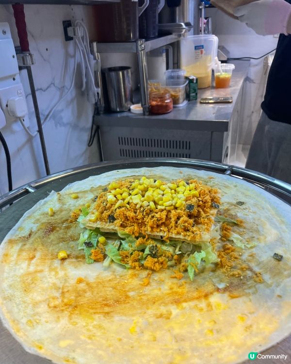 回到疫情價 屯門$18 大桶檸檬茶 超多餡煎餅