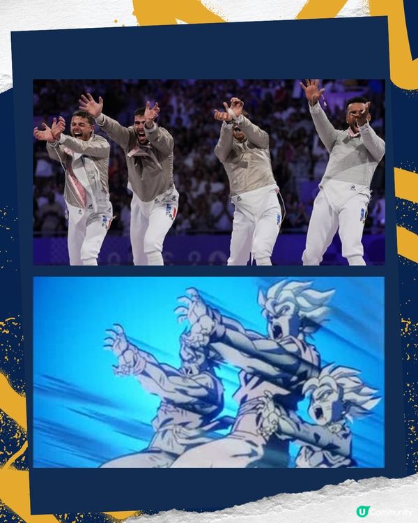 巴黎奧運現日本動漫熱潮🇯🇵播動漫主題曲/還原招牌手勢🤣