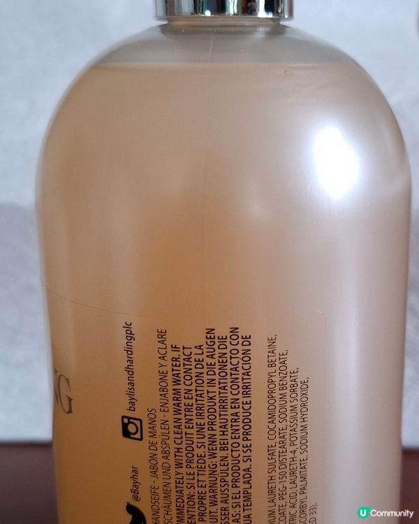 洗手液，不單味道清香，而且真是很滋潤。英國製造，但價錢絕不昂...