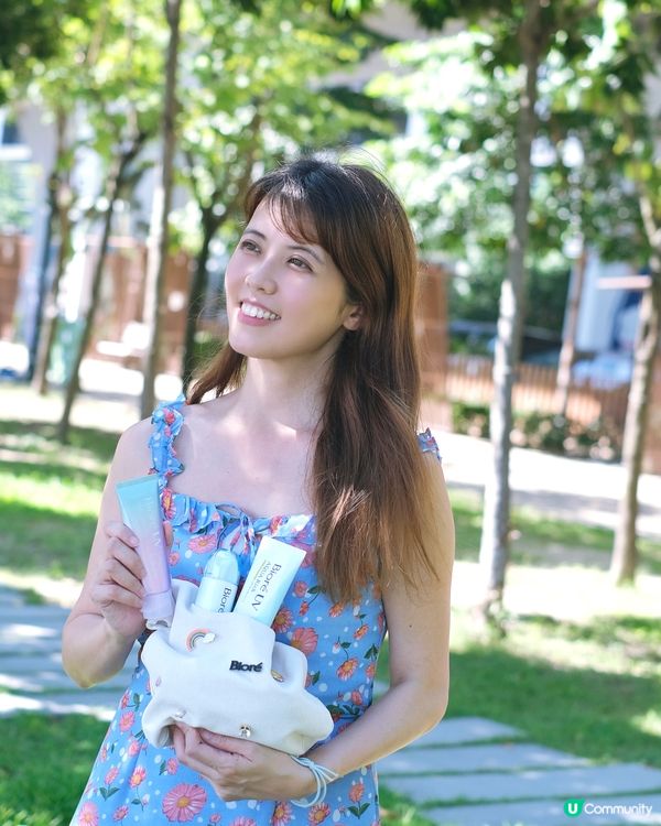 防曬霜當makeup base，二合一功能好方便，可以均勻膚...