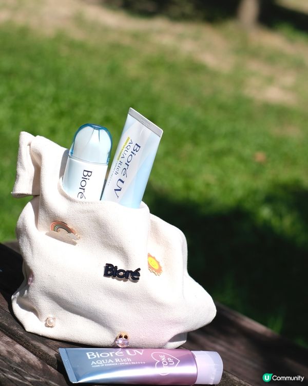 防曬霜當makeup base，二合一功能好方便，可以均勻膚...