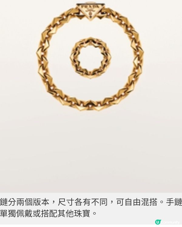 Prada永恒的金飾