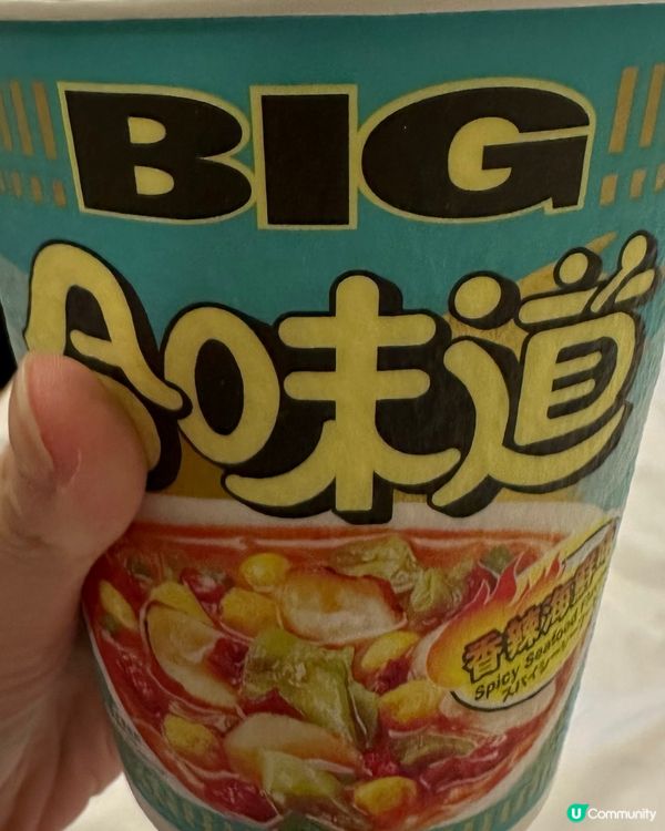 看奧運必備宵夜 合味道辣海鮮杯麵Big