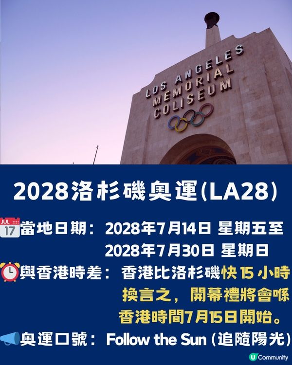 2028奧運懶人包！2028奧運主辦國、新增項目、賽事時間、場館資料