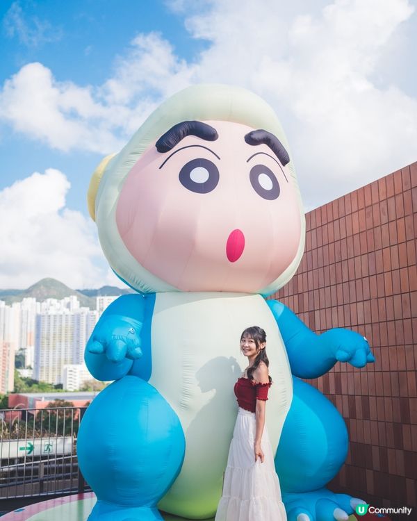 嘩!巨型恐龍蠟筆小新空降沙田新城市廣場!