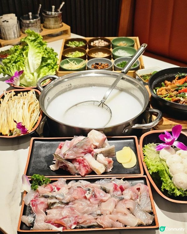 📍深圳必吃～ 香脆肉嫩。魚本膳中山脆肉皖火鍋啫啫煲