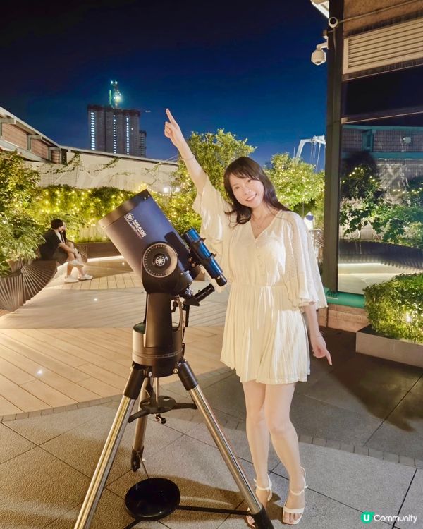 在仲夏夜觀星~浪漫滿分啊!剛剛週末到了上水廣場💗🔭跟好友們過...