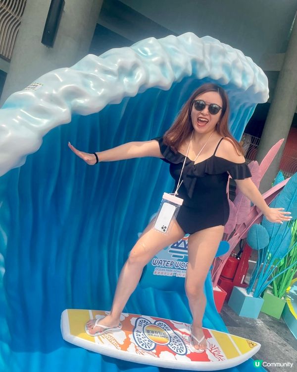 海洋公園水上樂園💦  玩到癲🤪