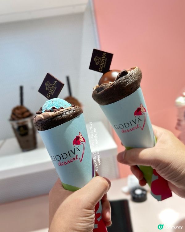 Godiva 原宿限定可麗餅 💕 期間限定薄荷朱古力可麗餅