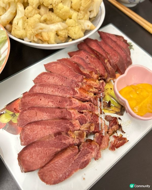 今晚食乜餸 😍 煎咸牛脷 