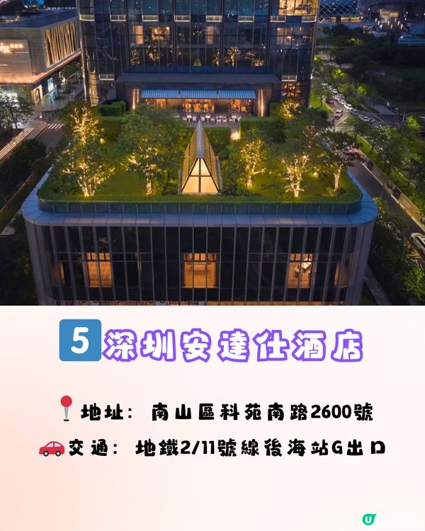 深圳6大打卡酒店🏢南洋風裝潢/玻璃房游泳池🌊附地址+交通教學🚇