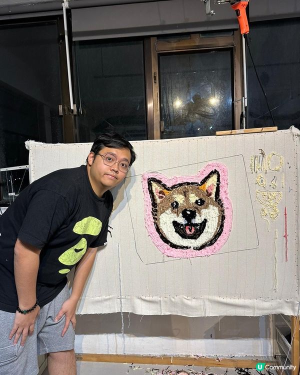 爸爸親手整嘅地氈🦊