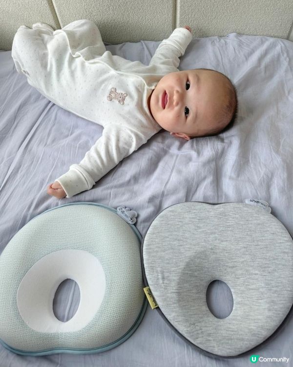 #預防嬰兒扁頭好物分享 👶🏻《babymoov Lovenest 枕頭》  #有圖分享前後對比