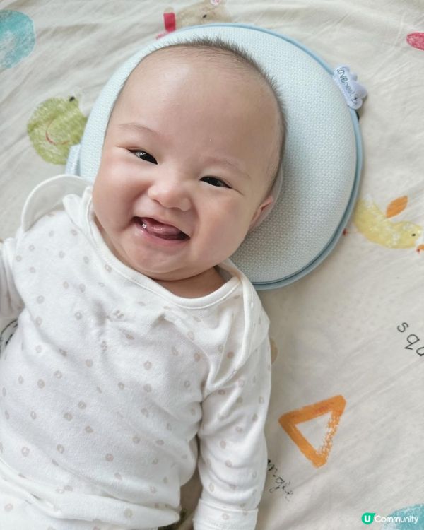 #預防嬰兒扁頭好物分享 👶🏻《babymoov Lovenest 枕頭》  #有圖分享前後對比
