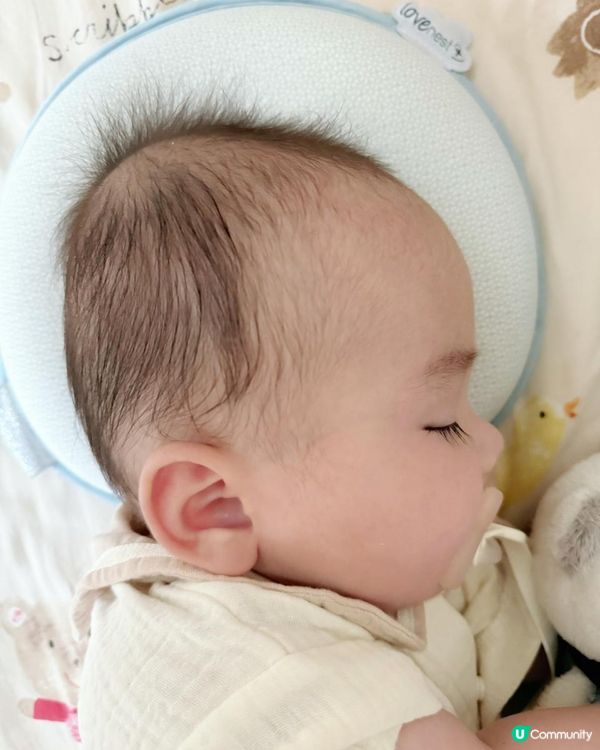 #預防嬰兒扁頭好物分享 👶🏻《babymoov Lovenest 枕頭》  #有圖分享前後對比