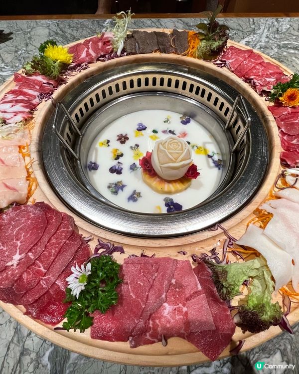 打卡火鍋，靚靚牛奶玫瑰鍋