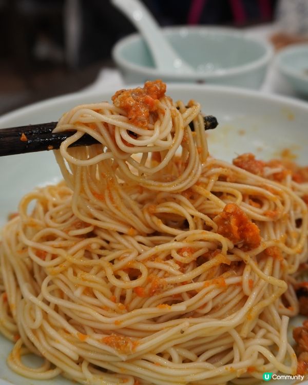 拆6隻蟹做一碗面，人人愛吃的上海蟹黃面🦀