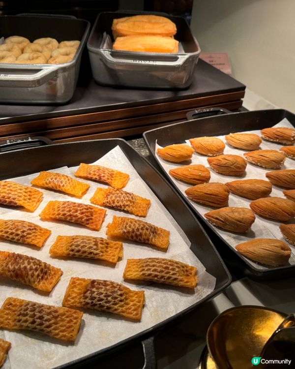 澳門倫敦人御園早餐👑  
奢華享受，龍蝦炒蛋、金箔帶子餃，仲