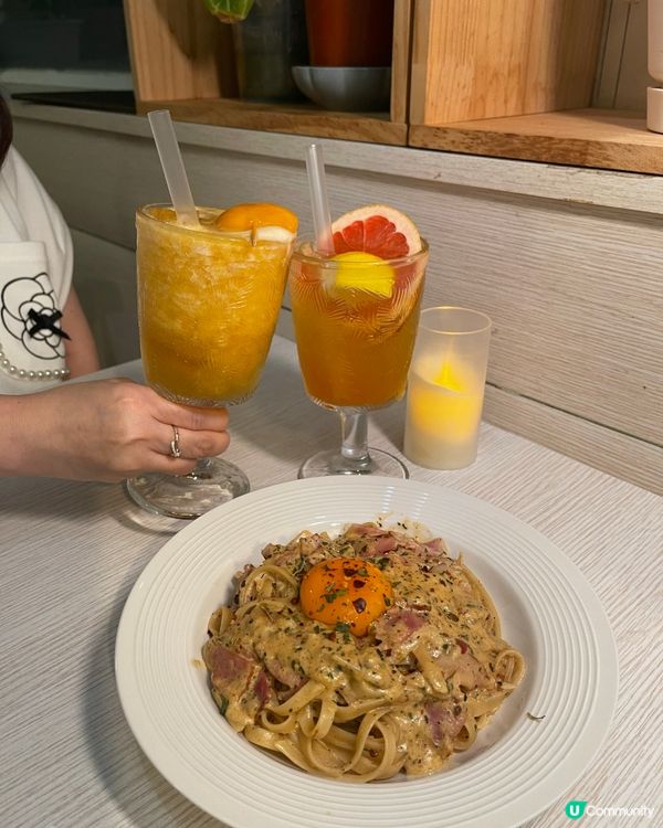 上環樓上誠意西餐 lunch$98起 必食麻辣卡邦尼