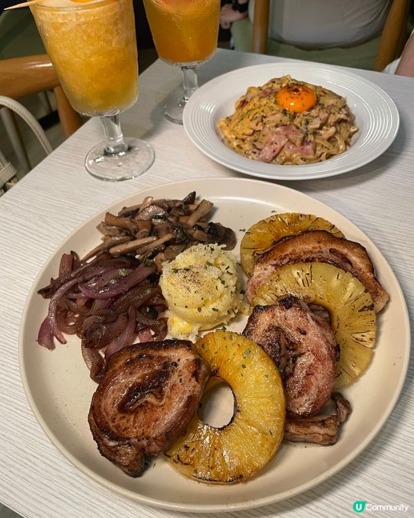 上環樓上誠意西餐 lunch$98起 必食麻辣卡邦尼