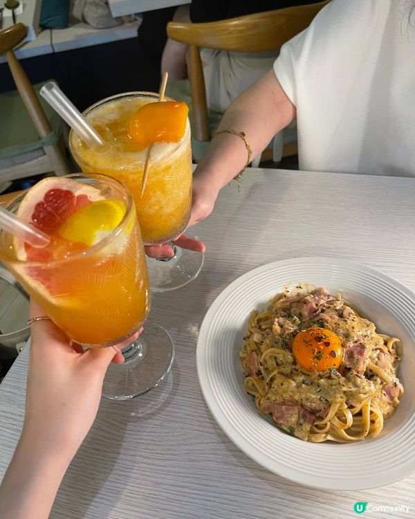 上環樓上誠意西餐 lunch$98起 必食麻辣卡邦尼